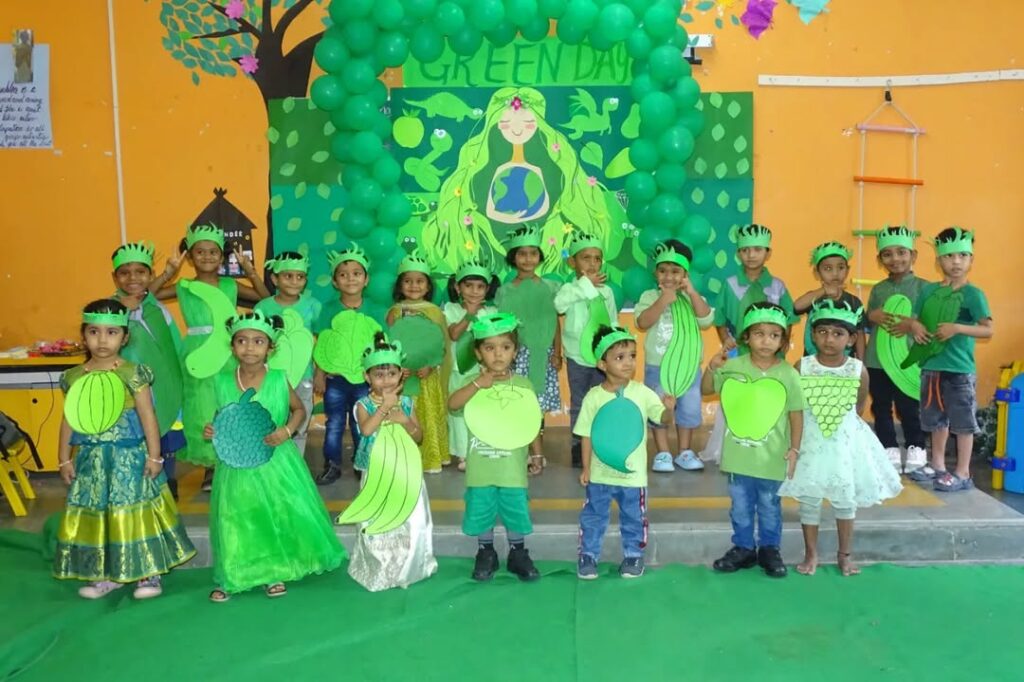 Green Colour Day Celebration at The Jain International School