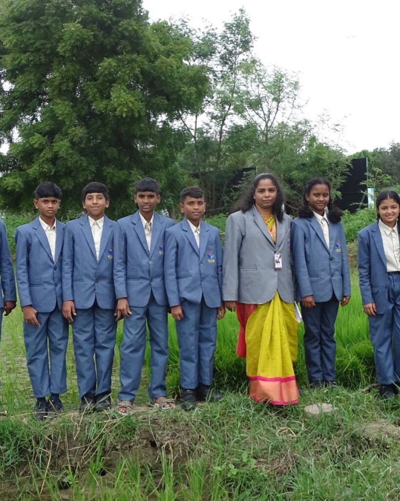 Exploring Paddy Cultivation: Grade-VIII Field Trip at TJIS