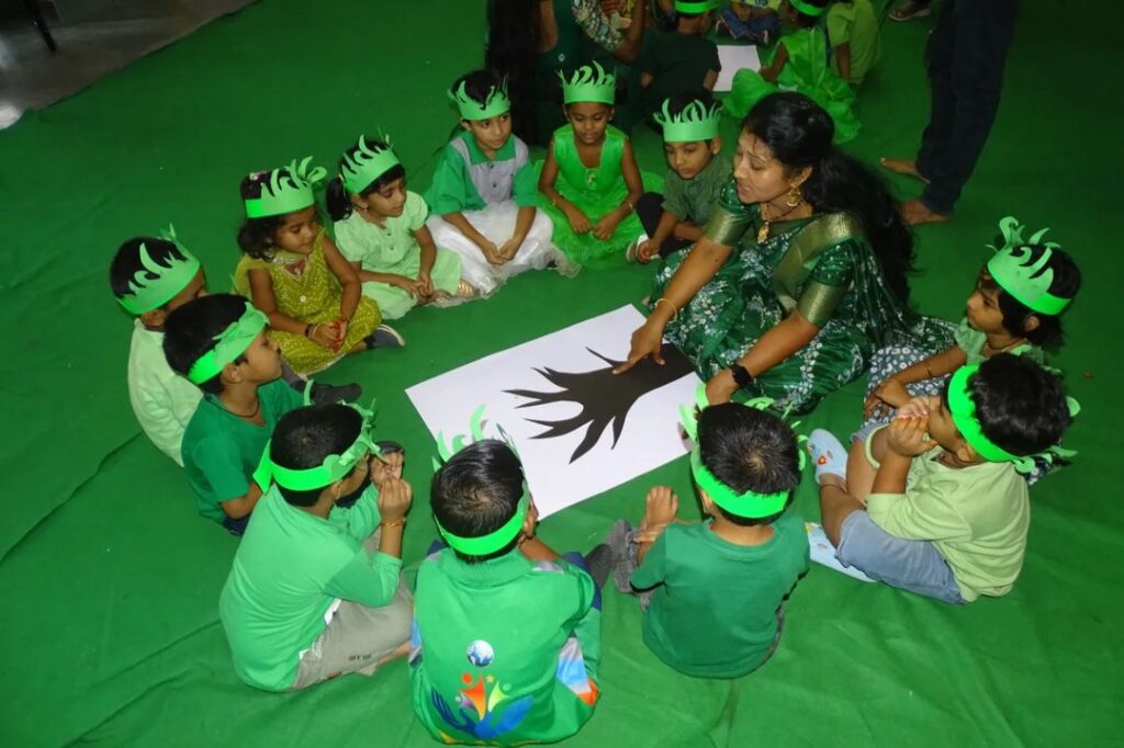 Green Colour Day Celebration at The Jain International School