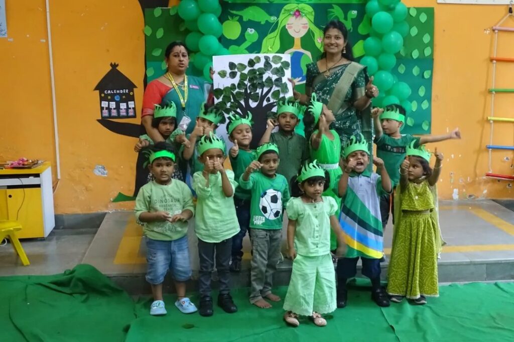 Green Colour Day Celebration at The Jain International School