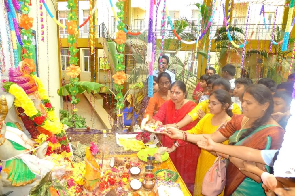 Ganesh Visarjan Celebration at TJIS