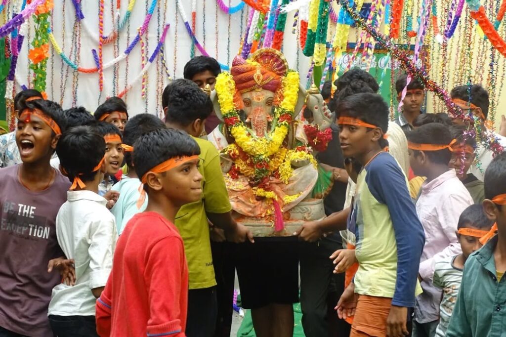 Ganesh Visarjan Celebration at TJIS