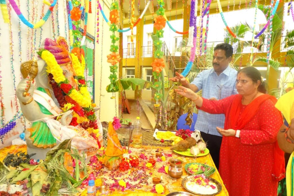 Ganesh Visarjan Celebration at TJIS