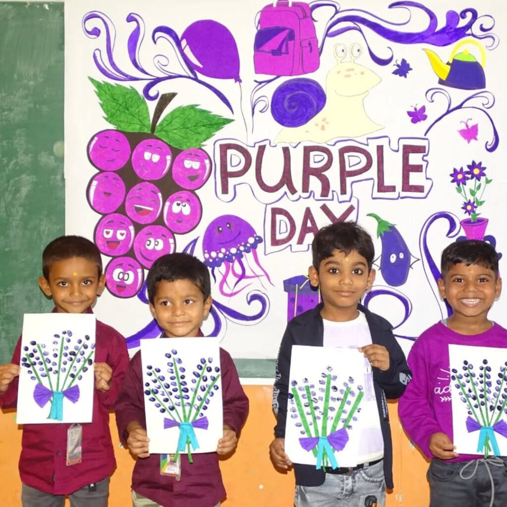 Purple Horizons - A Day of Creativity and Joy at TJIS